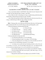 Nghị quyết Đại hội cổ đông thường niên năm 2010 - Công ty Cổ phần Khoáng sản Bắc Kạn