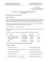 Báo cáo tài chính hợp nhất quý 4 năm 2010 - Công ty Cổ phần Dịch vụ Bến Thành