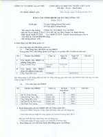 Báo cáo tình hình quản trị công ty - Công ty Cổ phần Chiếu xạ An Phú