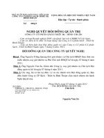 Nghị quyết Hội đồng Quản trị ngày 15-06-2011 - Công ty Cổ phần Sách - Thiết bị Bình Thuận