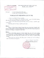 Nghị quyết Hội đồng Quản trị ngày 15-1-2010 - Công ty Cổ phần Xuất nhập khẩu Thủy sản An Giang