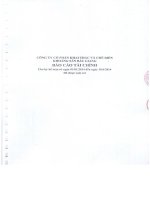 Báo cáo tài chính quý 2 năm 2014 (đã soát xét) - Công ty Cổ phần Khai thác và Chế biến Khoáng sản Bắc Giang