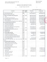 Báo cáo tài chính quý 4 năm 2012 - Công ty Cổ phần Chứng khoán Bảo Việt