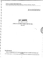 Báo cáo tài chính năm 2015 (đã kiểm toán) - Công ty Cổ phần Nhiệt điện Bà Rịa