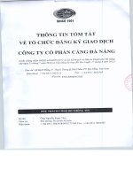Bản cáo bạch năm 2016 - CTCP Cảng Đà Nẵng