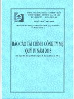 Báo cáo tài chính công ty mẹ quý 4 năm 2015 - Công ty Cổ phần Đầu tư Phát triển Công nghiệp - Thương mại Củ Chi