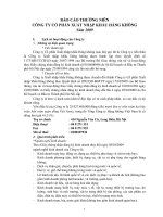 Báo cáo thường niên năm 2009 - Công ty Cổ phần Xuất nhập khẩu Hàng không