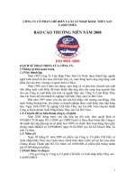 Báo cáo thường niên năm 2008 - Công ty Cổ phần Chế biến và Xuất nhập khẩu Thủy sản CADOVIMEX