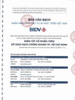 Bản cáo bạch - Ngân hàng Thương mại cổ phần Đầu tư và Phát triển Việt Nam