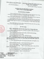 Nghị quyết Đại hội cổ đông bất thường - Tổng Công ty Cổ phần Bảo hiểm Ngân hàng Đầu tư và phát triển Việt Nam