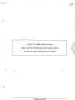 Báo cáo tài chính 10 tháng đầu năm 2007 - Công ty Cổ phần Nhiệt điện Bà Rịa