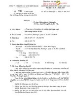 Nghị quyết Đại hội cổ đông thường niên - Công ty Cổ phần Cấp nước Bến Thành