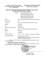 Báo cáo tài chính quý 2 năm 2015 - Công ty cổ phần Chứng khoán Ngân hàng Đầu tư và Phát triển Việt Nam