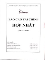 Báo cáo tài chính hợp nhất quý 3 năm 2014 - Công ty Cổ phần Công nghệ Mạng và Truyền thông