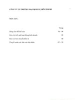 Báo cáo tài chính công ty mẹ quý 3 năm 2015 - Công ty Cổ phần Thương mại - Dịch vụ Bến Thành