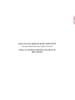 Báo cáo tài chính công ty mẹ năm 2015 (đã kiểm toán) - Công ty Cổ phần Thương mại - Dịch vụ Bến Thành