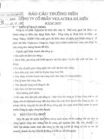 Báo cáo thường niên năm 2007 - Công ty Cổ phần Viglacera Bá Hiến