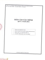 Báo cáo tài chính quý 1 năm 2014 - Công ty Cổ phần Chứng khoán Châu Á – Thái Bình Dương