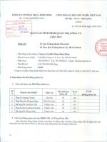 Báo cáo tình hình quản trị công ty - Công ty Cổ phần Nhựa Bình Minh