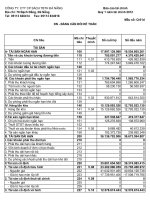 Báo cáo tài chính quý 1 năm 2012 - Công ty Cổ phần Sách và Thiết bị trường học Đà Nẵng