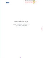 Báo cáo tài chính công ty mẹ năm 2015 (đã kiểm toán) - Công ty Cổ phần Đồ hộp Hạ Long