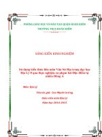 Đề tài Sử dụng kiến thức liên môn Văn Sử Địa trong dạy học Địa Lý 8 qua thực nghiệm sư phạm bài Đặc điểm tự nhiên Đông Á