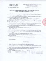 Nghị quyết Đại hội cổ đông bất thường - Công ty Cổ phần Chiếu xạ An Phú