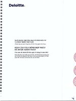 Báo cáo tài chính hợp nhất năm 2015 (đã kiểm toán) - Ngân hàng Thương mại cổ phần Đầu tư và Phát triển Việt Nam