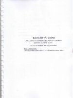 Báo cáo tài chính năm 2013 (đã kiểm toán) - Công ty Cổ phần Khai thác và Chế biến Khoáng sản Bắc Giang