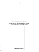 Báo cáo tài chính quý 2 năm 2015 (đã soát xét) - Công ty cổ phần Vicem Bao bì Bỉm Sơn