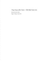 Báo cáo tài chính công ty mẹ năm 2014 (đã kiểm toán) - Tổng Công ty Bến Thành - Công ty TNHH MTV