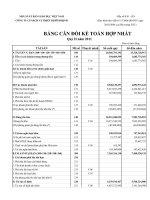 Báo cáo tài chính hợp nhất quý 2 năm 2011 - Công ty Cổ phần Sách và Thiết bị Bình Định