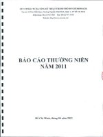 Báo cáo thường niên năm 2011 - Công ty cổ phần Đầu tư Hạ tầng Kỹ thuật T.P Hồ Chí Minh