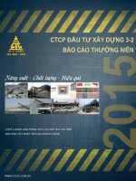 Báo cáo thường niên năm 2015 - Công ty Cổ phần Đầu tư Xây dựng 3-2