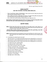 Nghị quyết Đại hội cổ đông thường niên - Công ty Cổ phần Bê tông Biên Hòa