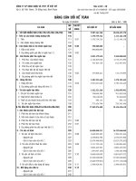 Báo cáo tài chính công ty mẹ quý 1 năm 2012 - CTCP Sản xuất Kinh doanh Dược và Trang thiết bị Y tế Việt Mỹ