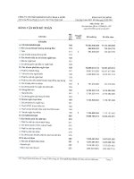 Báo cáo tài chính quý 1 năm 2011 - Công ty Cổ phần Khoáng sản Vinas A Lưới