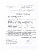 Báo cáo tài chính quý 2 năm 2014 - Công ty Cổ phần Đầu tư Xây dựng 3-2