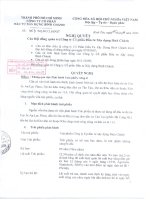 Nghị quyết Hội đồng Quản trị ngày 05-11-2009 - Công ty Cổ phần Đầu tư Xây dựng Bình Chánh