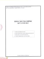 Báo cáo tài chính quý 4 năm 2013 - Công ty Cổ phần Chứng khoán Châu Á – Thái Bình Dương