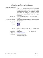 Báo cáo thường niên năm 2007 - Công ty Cổ phần Xây dựng và Giao thông Bình Dương