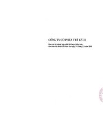 Báo cáo tài chính hợp nhất năm 2008 (đã kiểm toán) - Công ty cổ phần Thế kỷ 21
