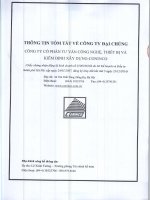 Bản cáo bạch - CTCP Tư vấn công nghệ, thiết bị và kiểm định xây dựng - CONINCO