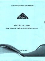 Báo cáo tài chính công ty mẹ quý 2 năm 2015 - Công ty Cổ phần Đường Biên Hoà