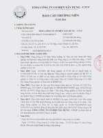 Báo cáo thường niên năm 2014 - Tổng Công ty Cơ điện Xây dựng - CTCP