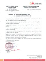 Báo cáo tài chính hợp nhất quý 1 năm 2015 - Công ty cổ phần Xây dựng và Nhân lực Việt Nam