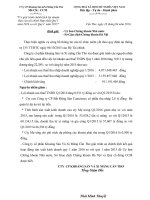 Báo cáo tài chính hợp nhất quý 1 năm 2016 - Công ty Cổ phần Khoáng sản & Xi măng Cần Thơ