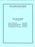 Báo cáo tài chính quý 3 năm 2015 - Công ty cổ phần Khoáng sản Bình Định