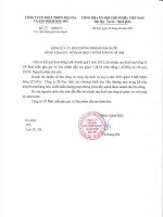 Báo cáo tài chính quý 1 năm 2015 - Công ty Cổ phần Phát triển Phụ gia và Sản phẩm Dầu mỏ