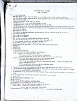 Tổng hợp câu hỏi căn bản nhuộm in IUH đại học công nghiệp TP HCM